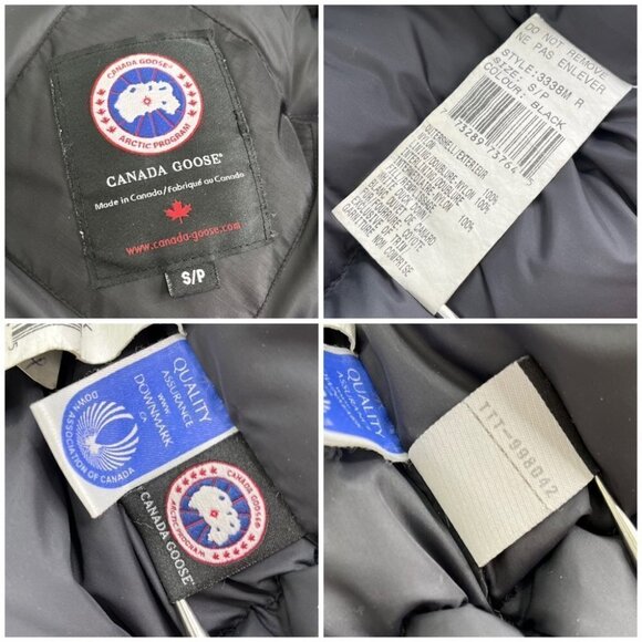 CANADA GOOSE Black Label Yukon Bomber Duck Down Coyote Fur Trimmed Winter Jacket - Picture 13 of 15